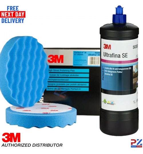 3M Ultrafina SE with 3M High Gloss Polishing blue Pads (2 Pads)